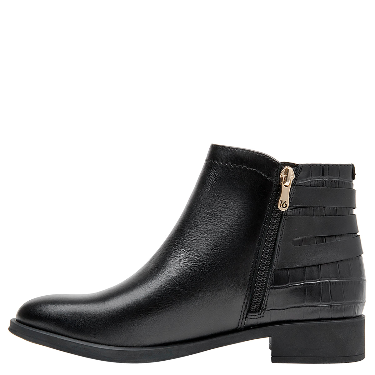 BOTINES MUJER 16 HRS NEGRO 16M0287 CUERO - 4