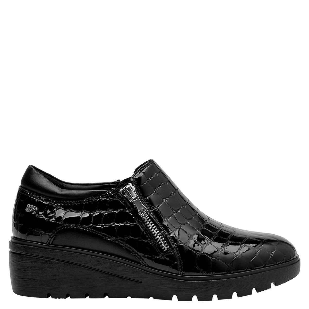 ZAPATOS MUJER 16 HRS NEGRO 16M0148 CUERO - 1
