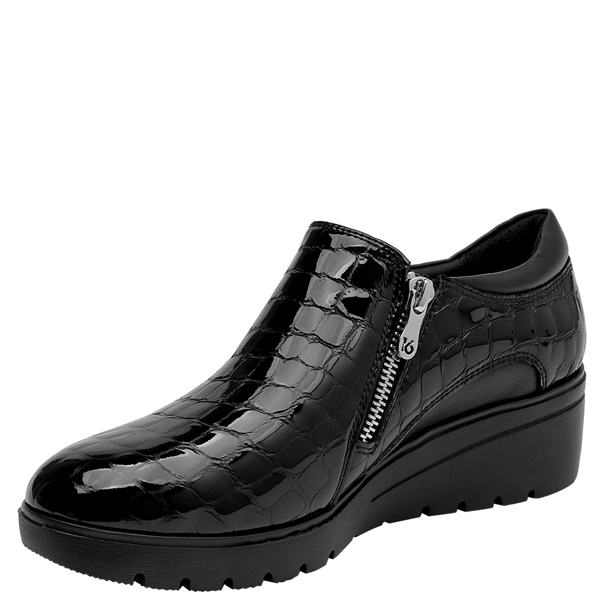 ZAPATOS MUJER 16 HRS NEGRO 16M0148 CUERO - 3