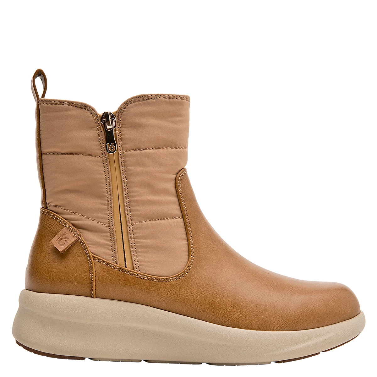 BOTINES MUJER 16 HRS BEIGE 16M0304 CUERO - 1