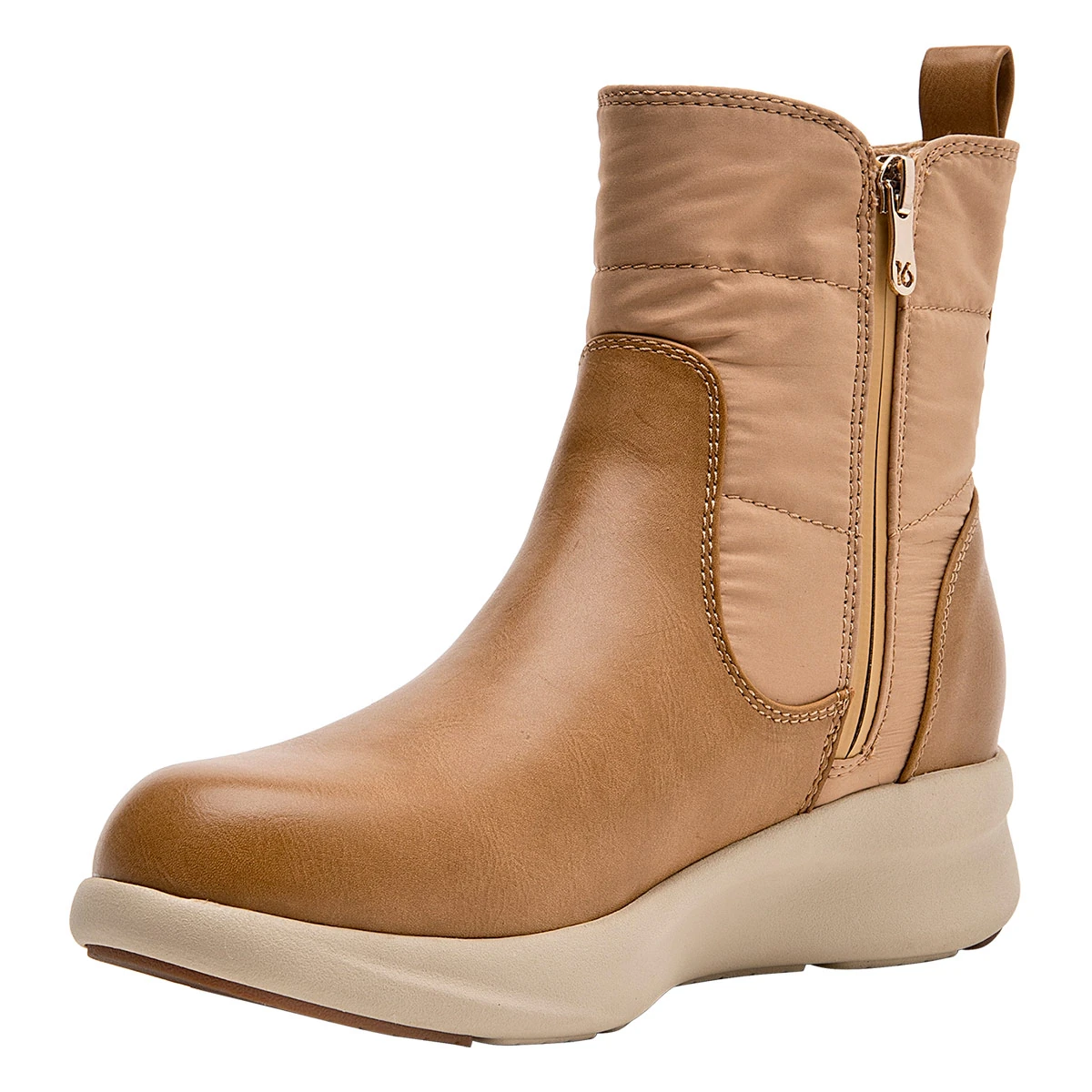 BOTINES MUJER 16 HRS BEIGE 16M0304 CUERO - 3