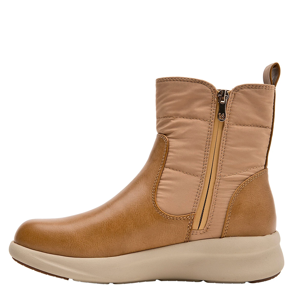 BOTINES MUJER 16 HRS BEIGE 16M0304 CUERO - 4