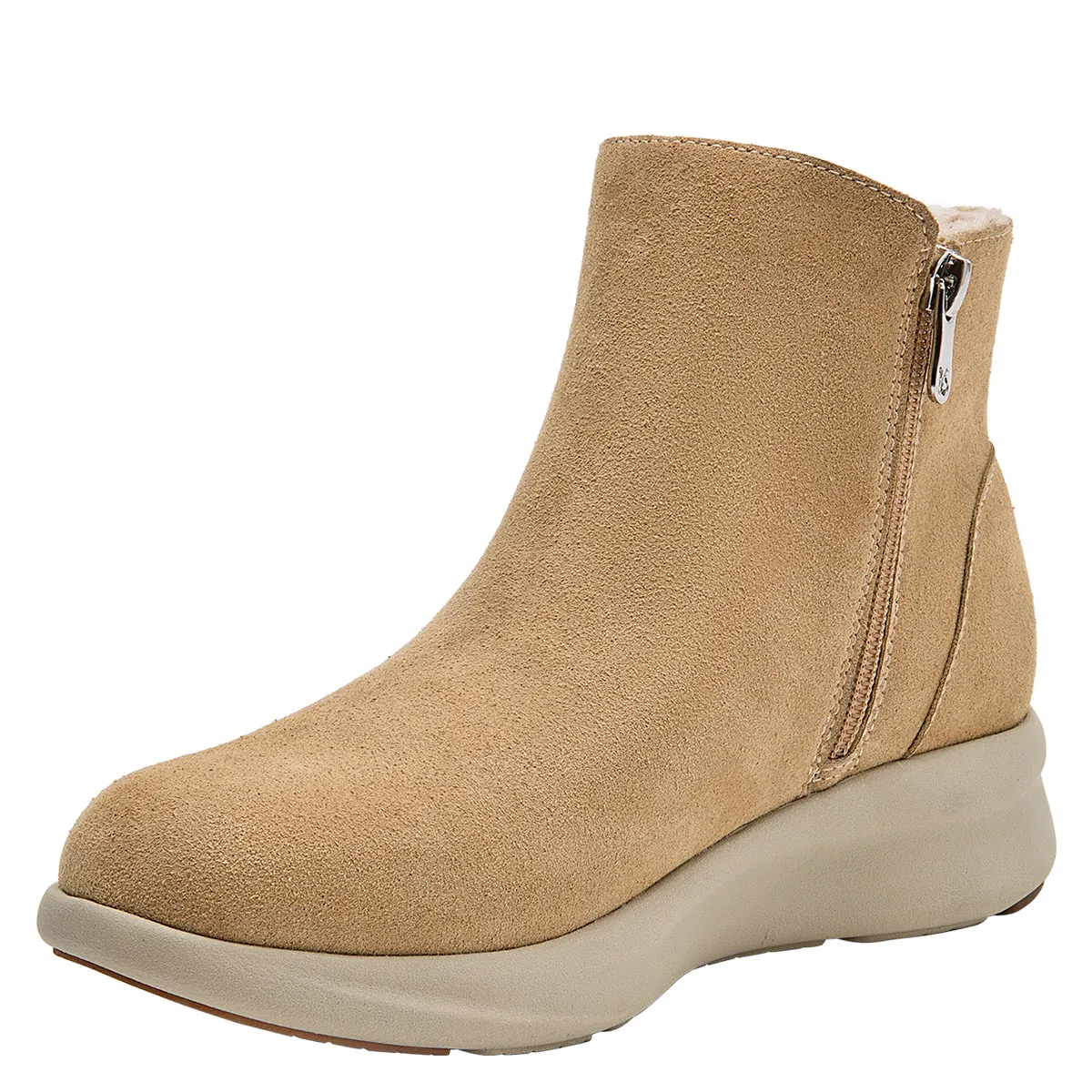 BOTINES MUJER 16 HRS TAUPE 16M0305 CUERO - 3