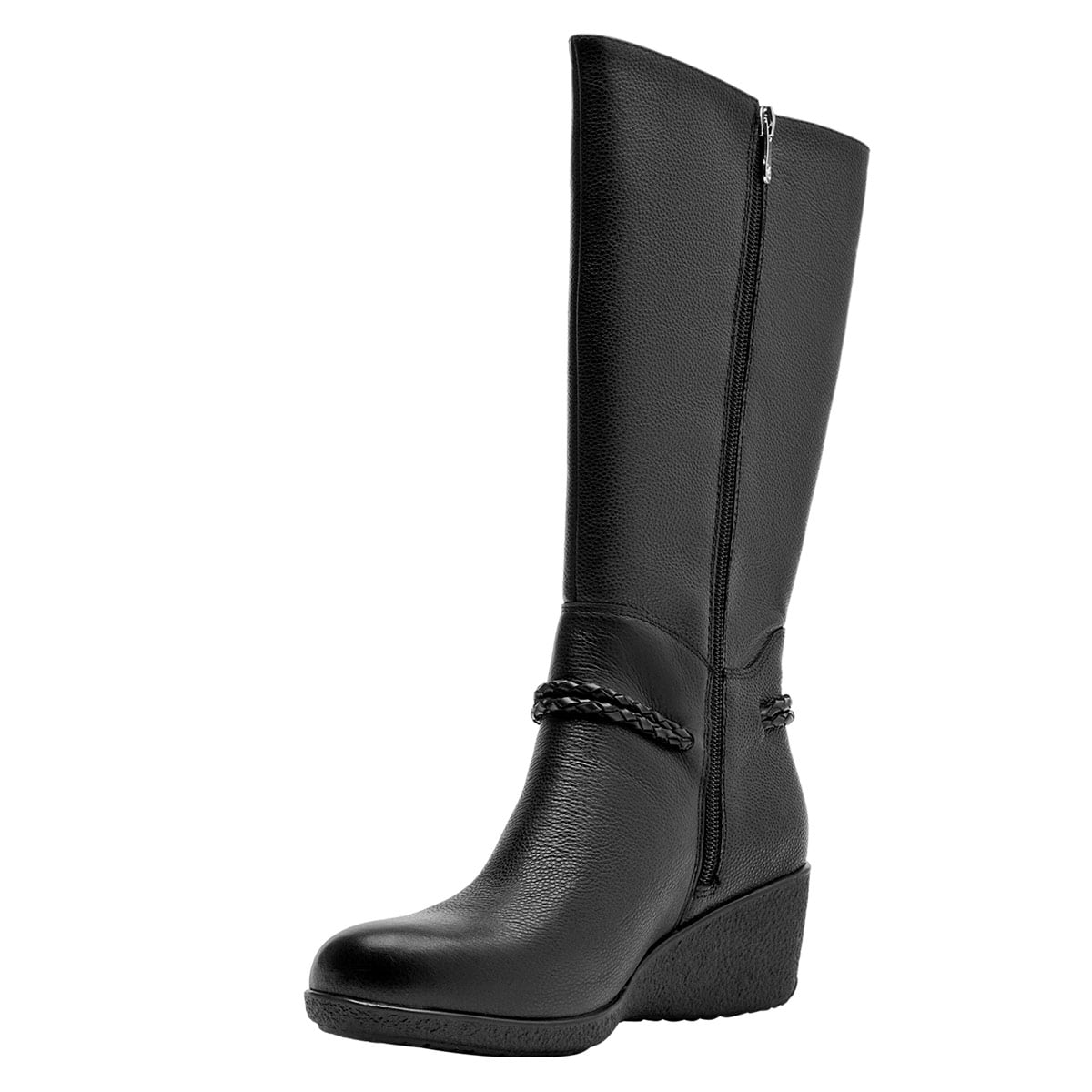 BOTAS MUJER 16 HRS NEGRO 16M0351 CUERO - 3