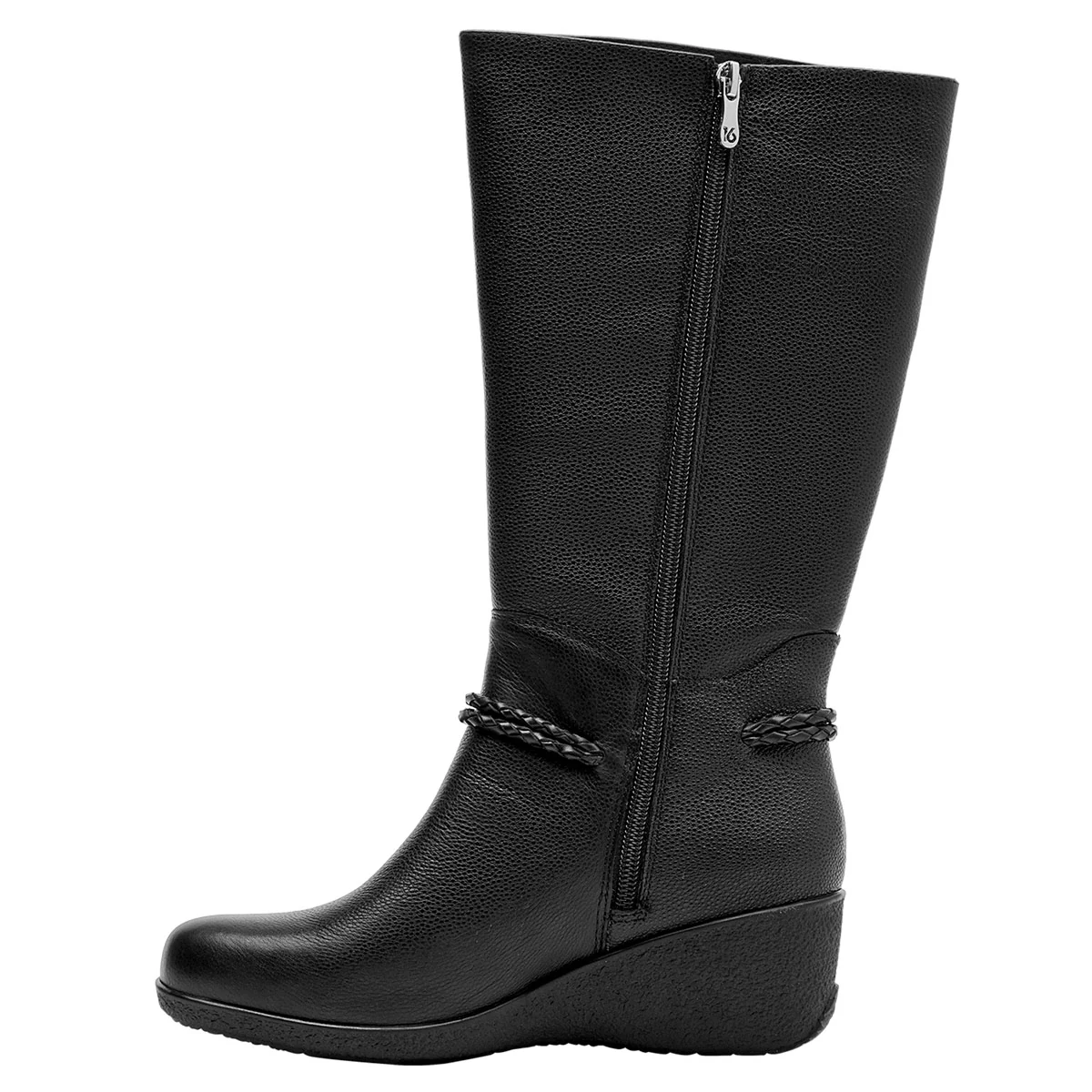 BOTAS MUJER 16 HRS NEGRO 16M0351 CUERO - 4