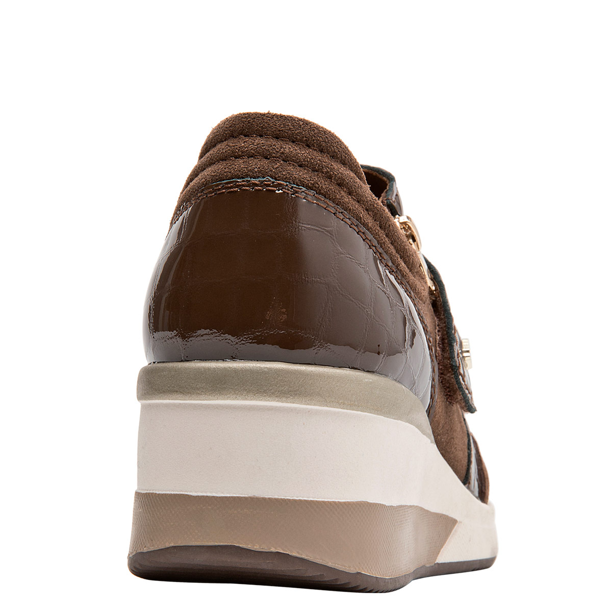 ZAPATILLAS MUJER 16 HRS CASUALES CAFÉ 16M0336 CUERO - 5