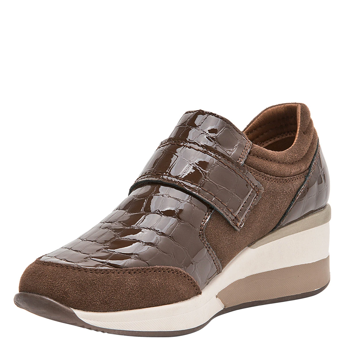 ZAPATILLAS MUJER 16 HRS CASUALES CAFÉ 16M0336 CUERO - 3