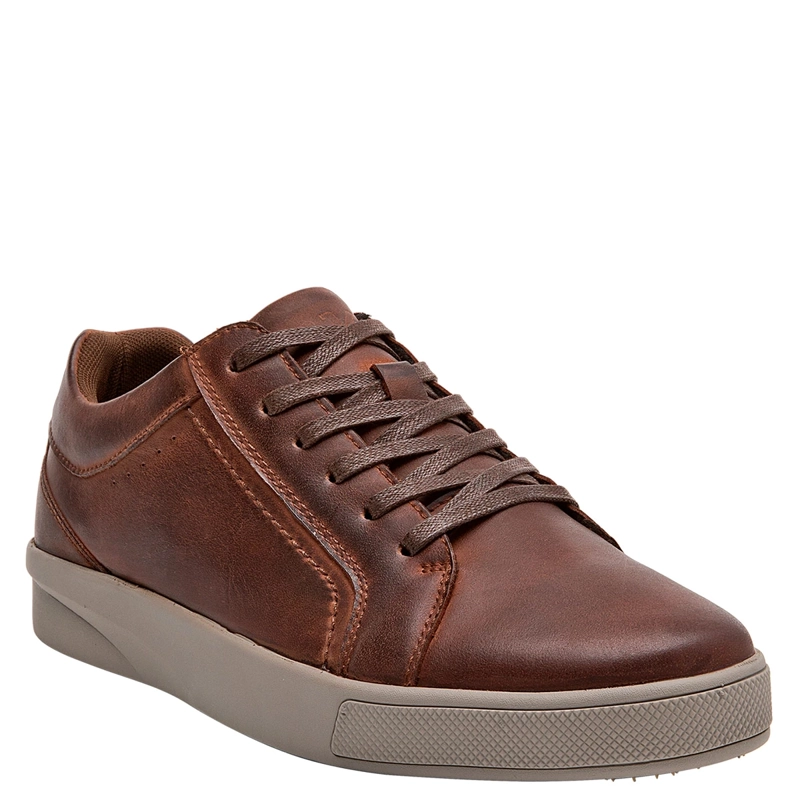 ZAPATILLAS HOMBRE 16 HRS CASUALES CAFÉ 16H0124 CUERO - 2