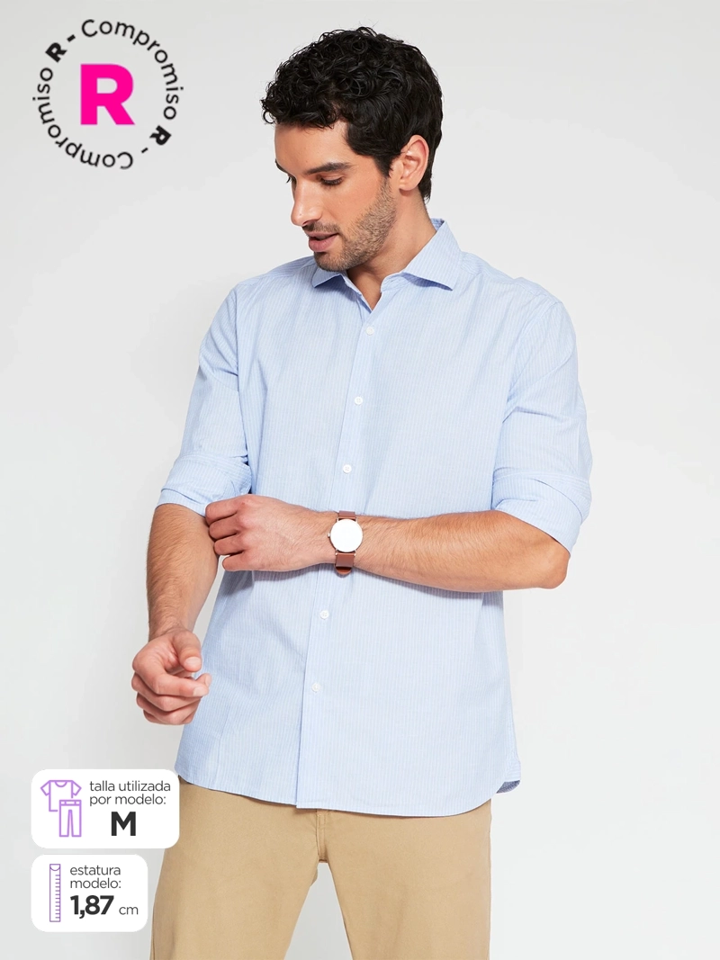 CAMISA HOMBRE MARQUIS ALGODÓN MANGA LARGA - 1
