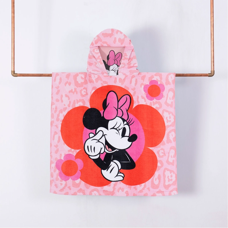 TOALLA CAPUCHA DISNEY MINNIE LEOP 60X120 CM - 1