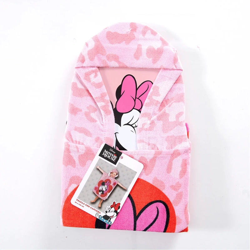 TOALLA CAPUCHA DISNEY MINNIE LEOP 60X120 CM - 3