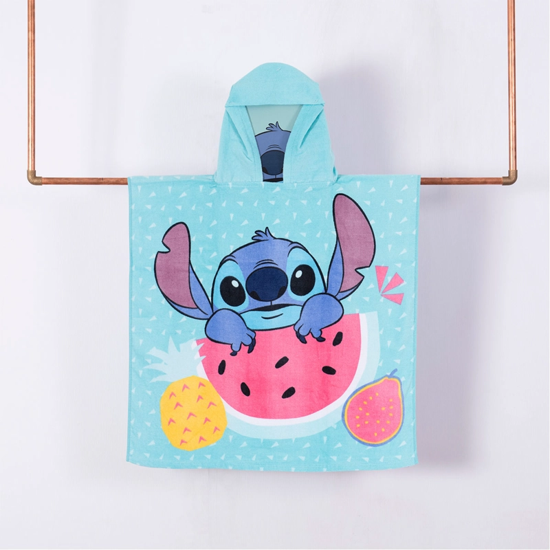 TOALLA CAPUCHA DISNEY STITCH 60X120 CM - 1