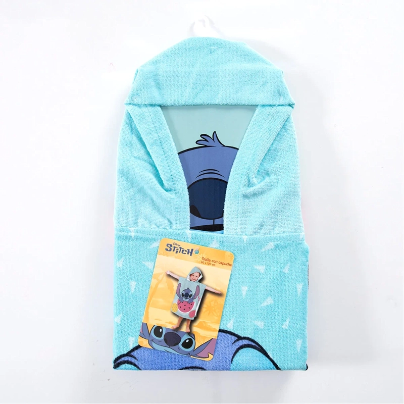 TOALLA CAPUCHA DISNEY STITCH 60X120 CM - 3