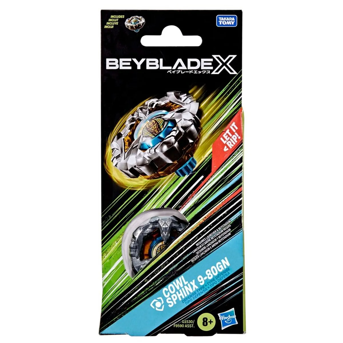 TROMPO BEYBLADE X TAKARA TOMY KIT DE REFUERZO COWL SPHINX 9-80GN - 2