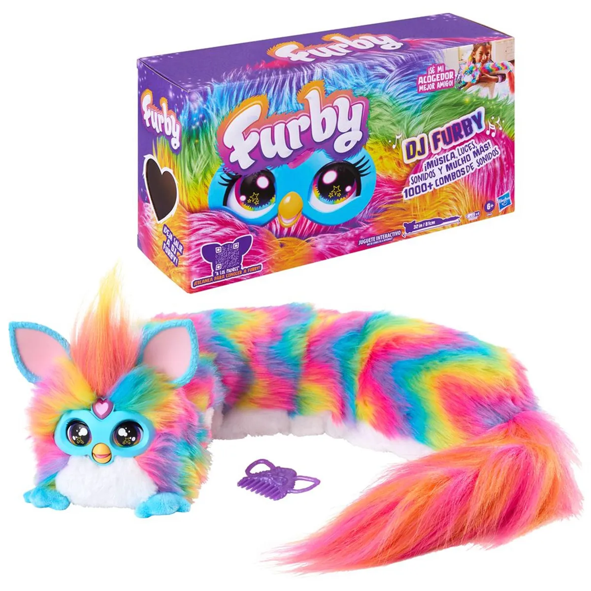 PELUCHE FURBY DJ FURBY ARCOÍRIS - 1