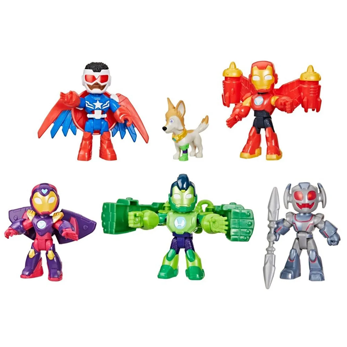 FIGURA DE ACCIÓN IRON MAN Y SUS INCREÍBLES AMIGOS PAQUETE BLINDADO DE LOS VENGADORES - 2