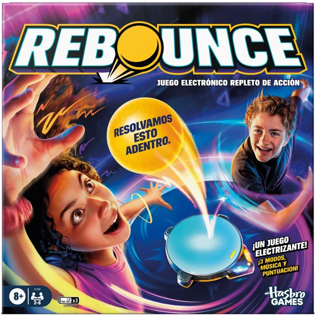 JUEGO DE MESA HASBRO GAMES ELECTRÓNICO DE ACCIÓN REBOUNCE - 5