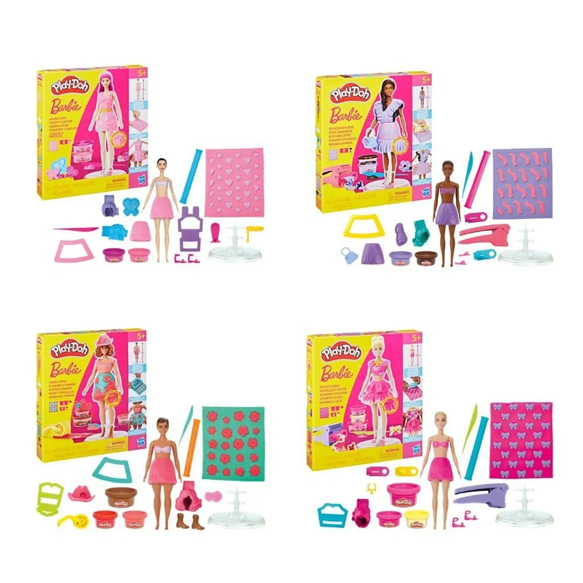SET DE MASA MOLDEABLE PLAY-DOH BARBIE SURTIDO DE MUÑECAS - 1