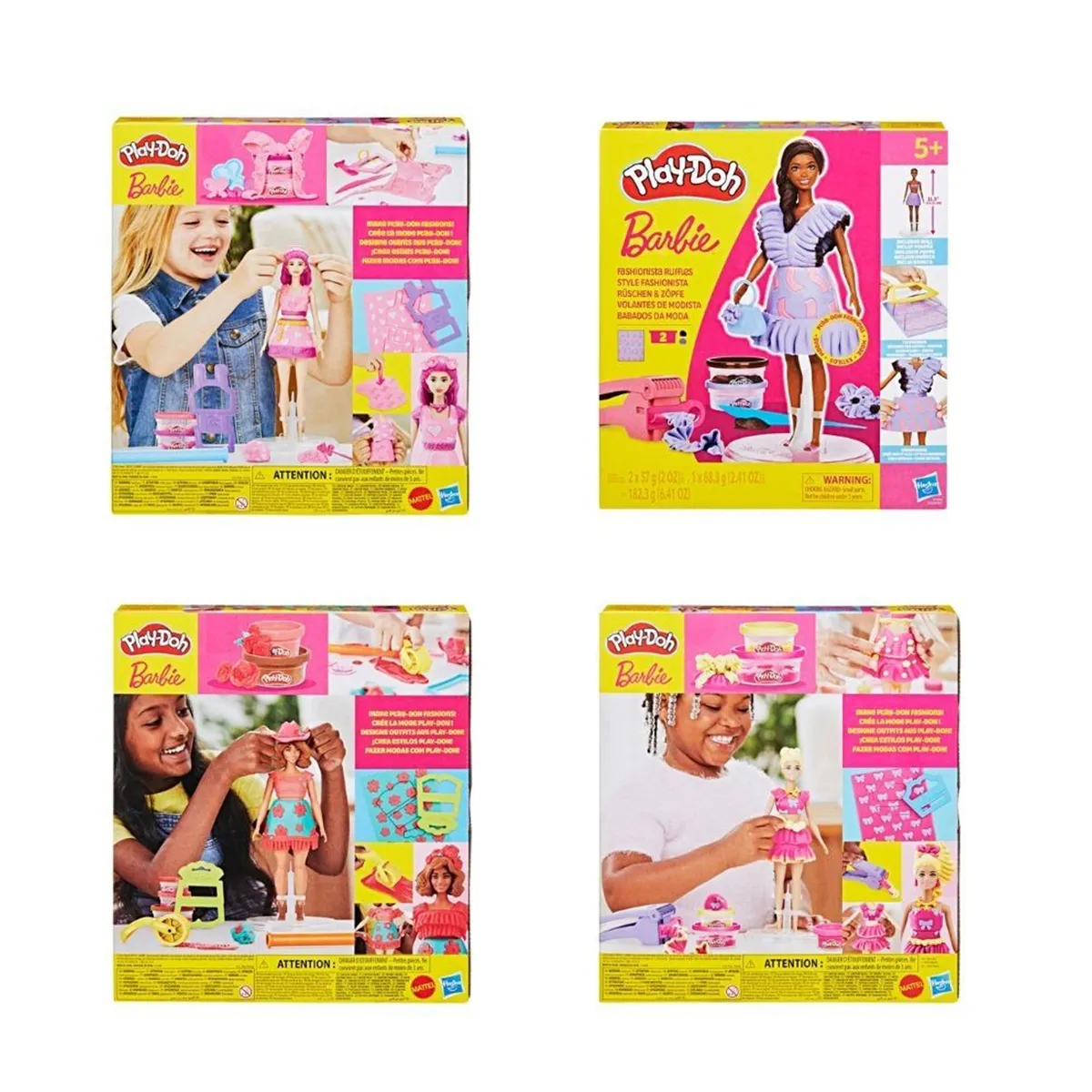 SET DE MASA MOLDEABLE PLAY-DOH BARBIE SURTIDO DE MUÑECAS - 4