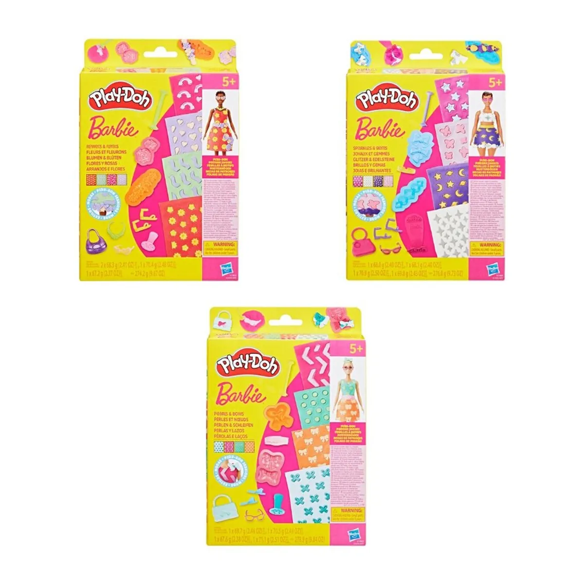 SET DE MASA MOLDEABLE PLAY-DOH BARBIE SURTIDO DE PACKS DE DISEÑO - 2