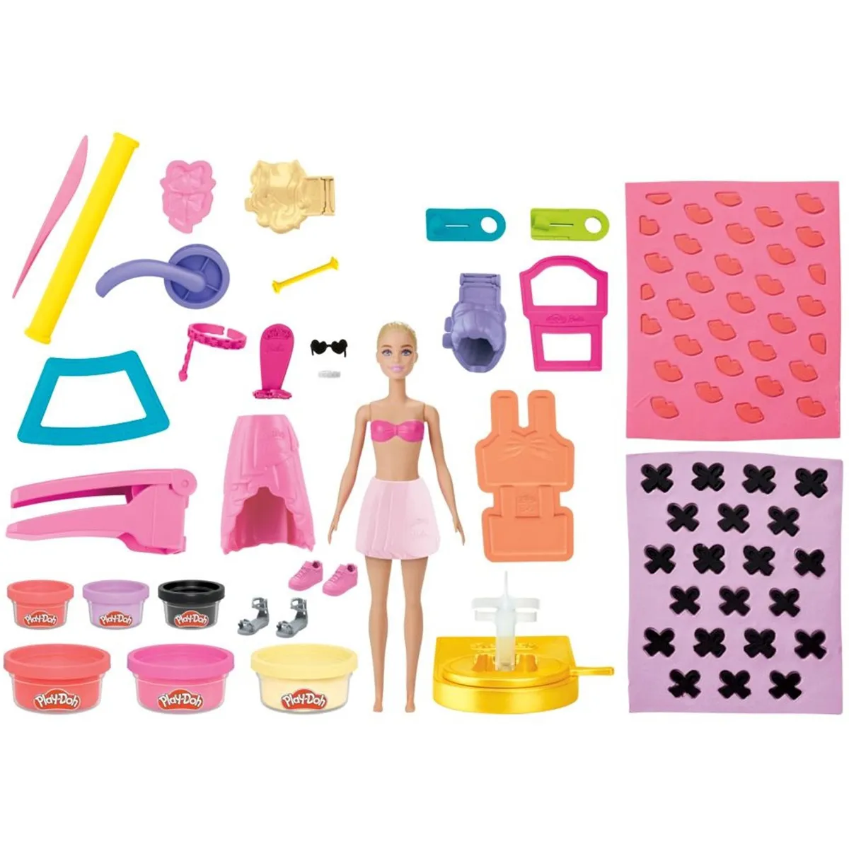 SET DE MASAS MOLDEABLE PLAY-DOH BARBIE DESFILE DE MODA DE DISEÑADOR - 2