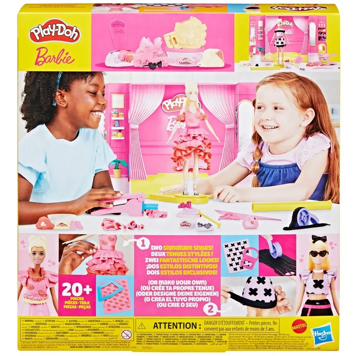 SET DE MASAS MOLDEABLE PLAY-DOH BARBIE DESFILE DE MODA DE DISEÑADOR - 9