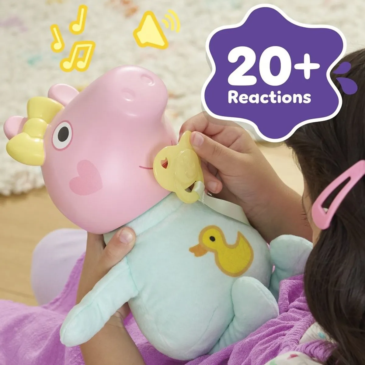 MUÑECA PEPPA PIG EVIE GRUÑIDOS Y ABRAZOS - 10