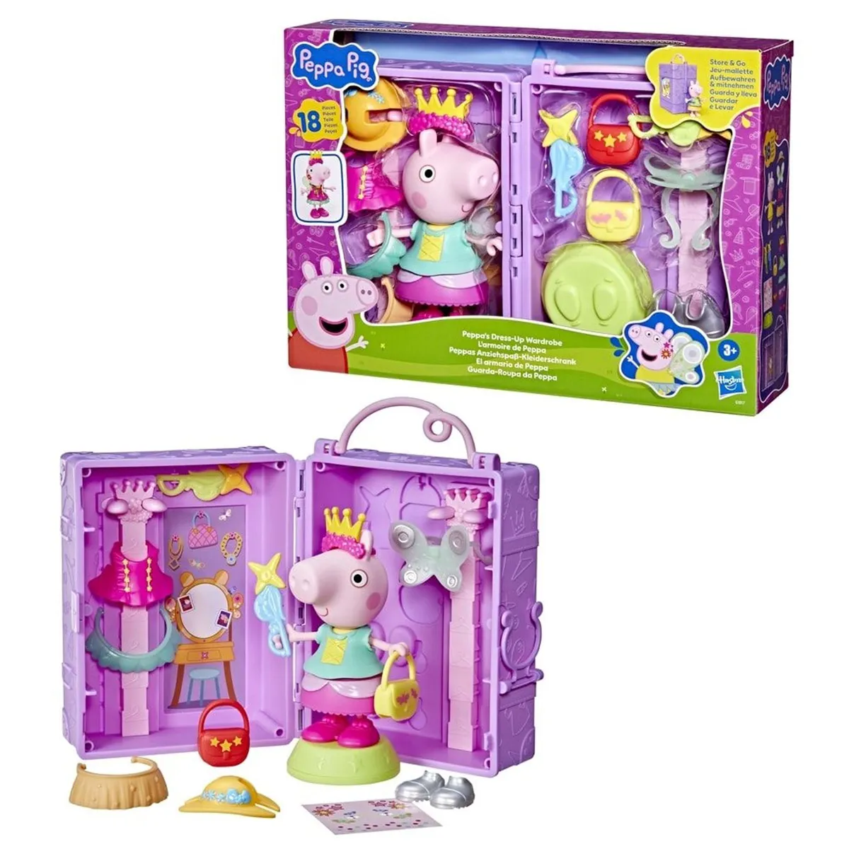 MUÑECA PEPPA PIG EL ARMARIO DE PEPPA - 1
