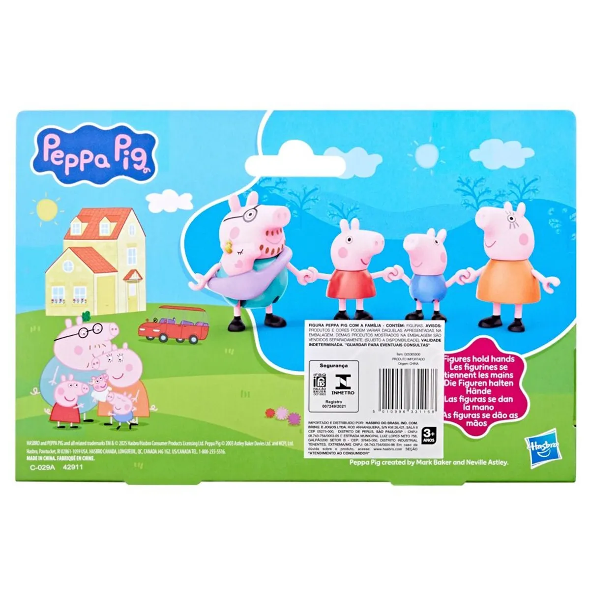MUÑECA PEPPA PIG SET DE FIGURAS PEPPA Y SU FAMILIA DE CINCO - 4