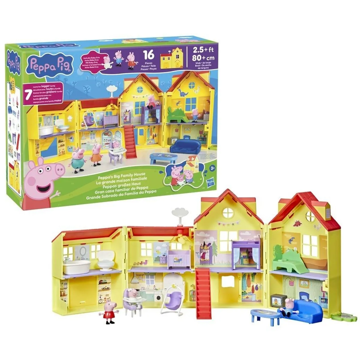 MUÑECA PEPPA PIG GRAN CASA FAMILIAR DE PEPPA - 1