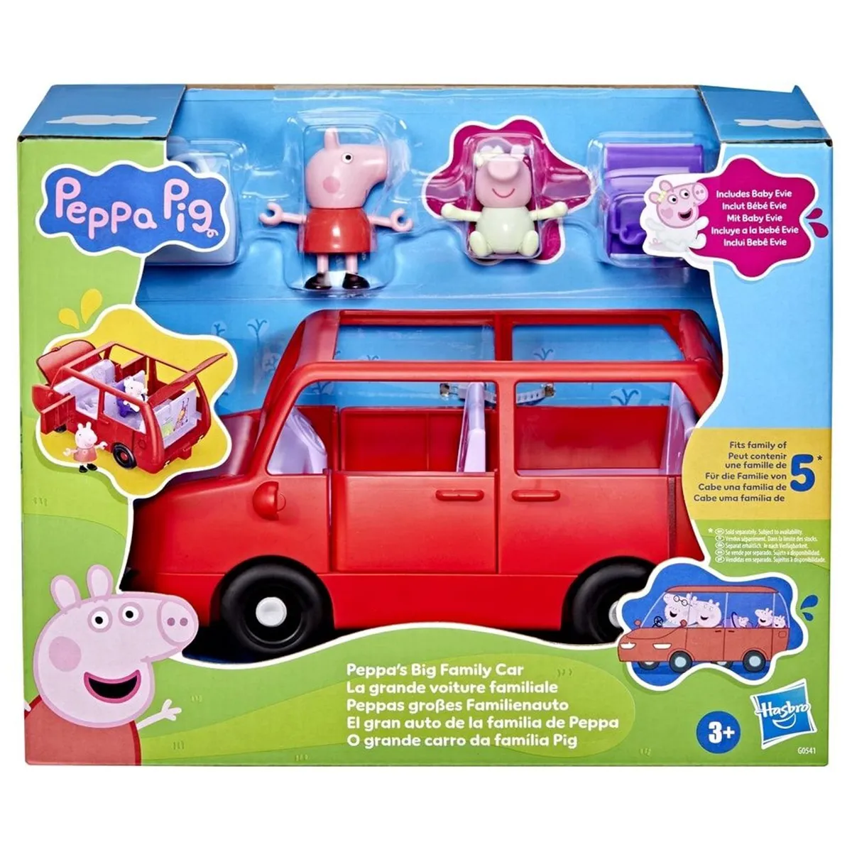 MUÑECA PEPPA PIG EL GRAN AUTO DE LA FAMILIA DE PEPPA - 2