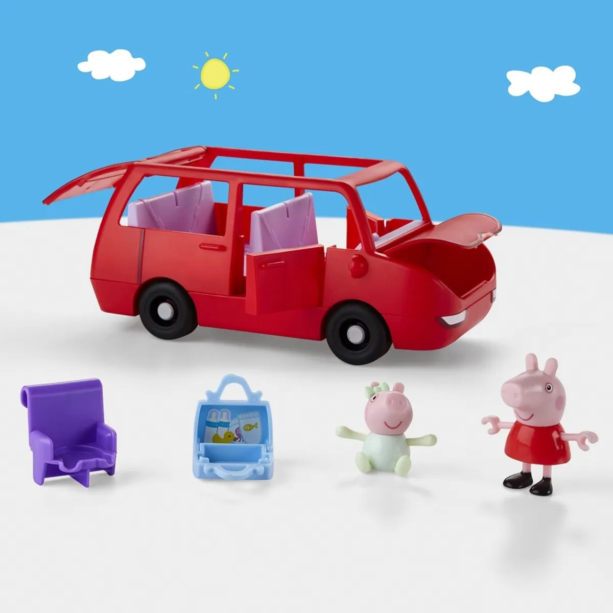 MUÑECA PEPPA PIG EL GRAN AUTO DE LA FAMILIA DE PEPPA - 4