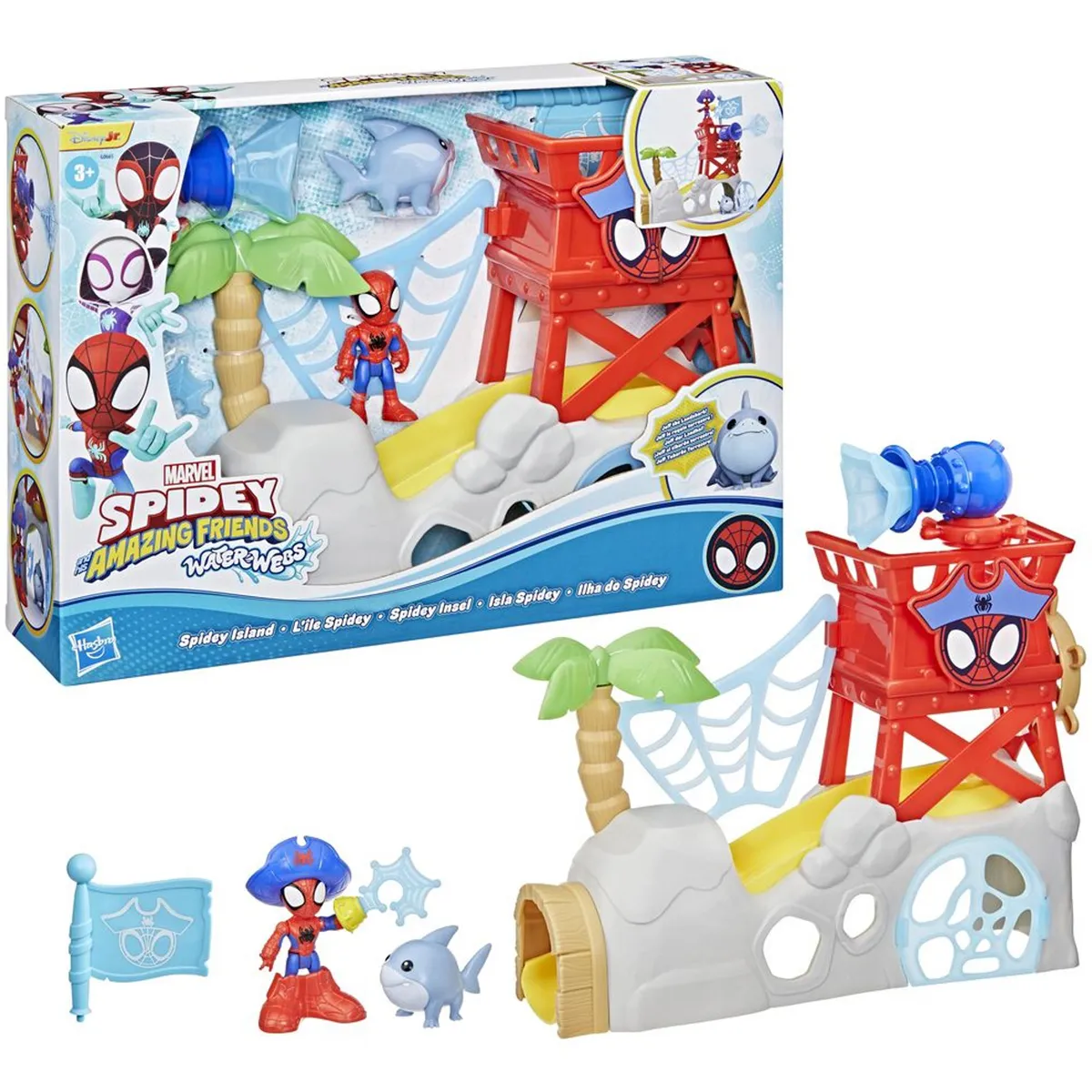 FIGURA DE ACCIÓN SPIDEY AND HIS AMAZING FRIENDS WATER-WEBS ISLA SPIDEY - 1