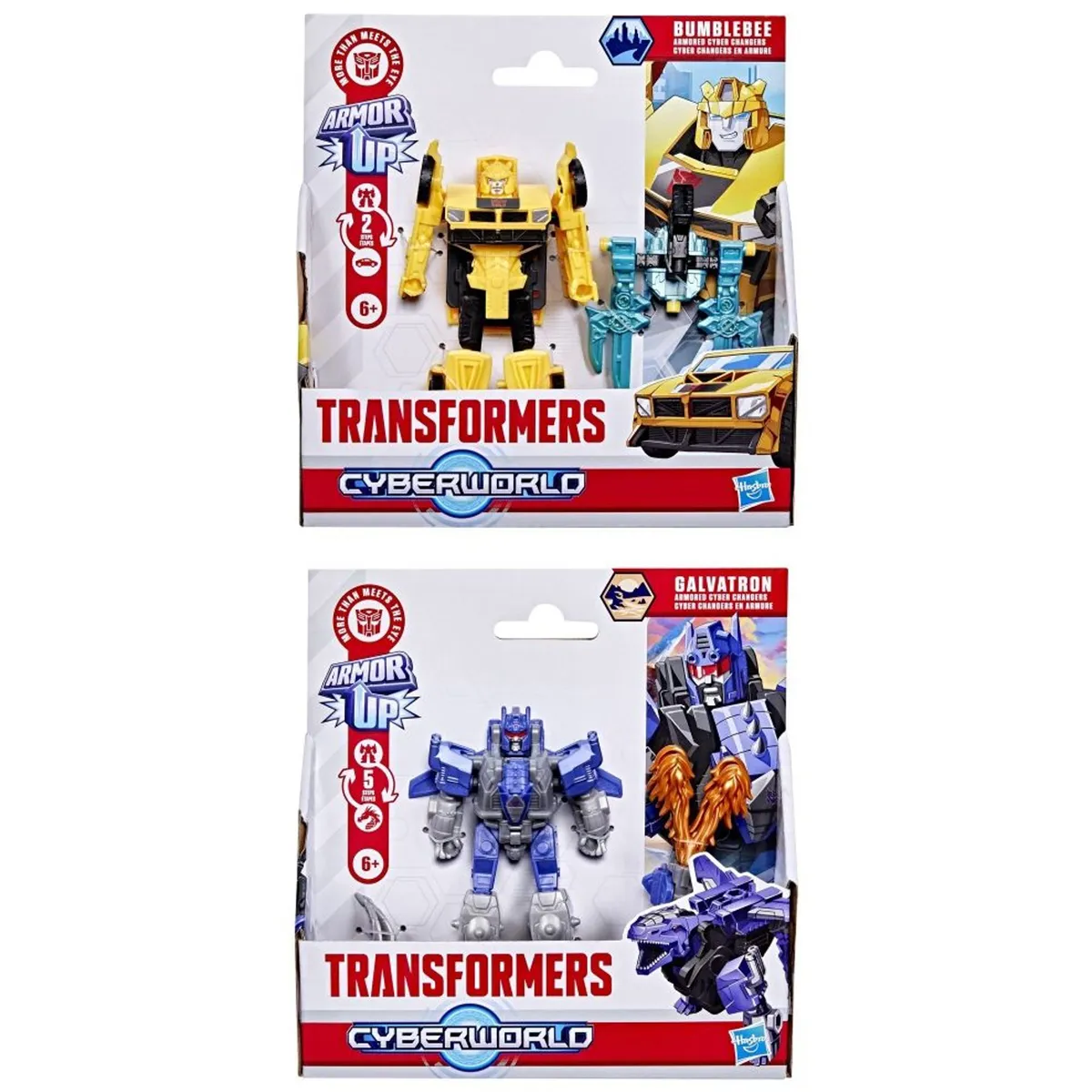 FIGURA DE ACCIÓN TRANSFORMERS CYBERWORLD ARMORED CYBER CHANGERS - 4