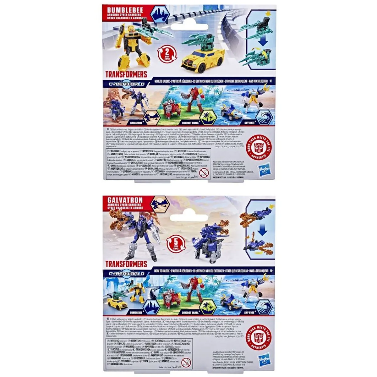 FIGURA DE ACCIÓN TRANSFORMERS CYBERWORLD ARMORED CYBER CHANGERS - 5
