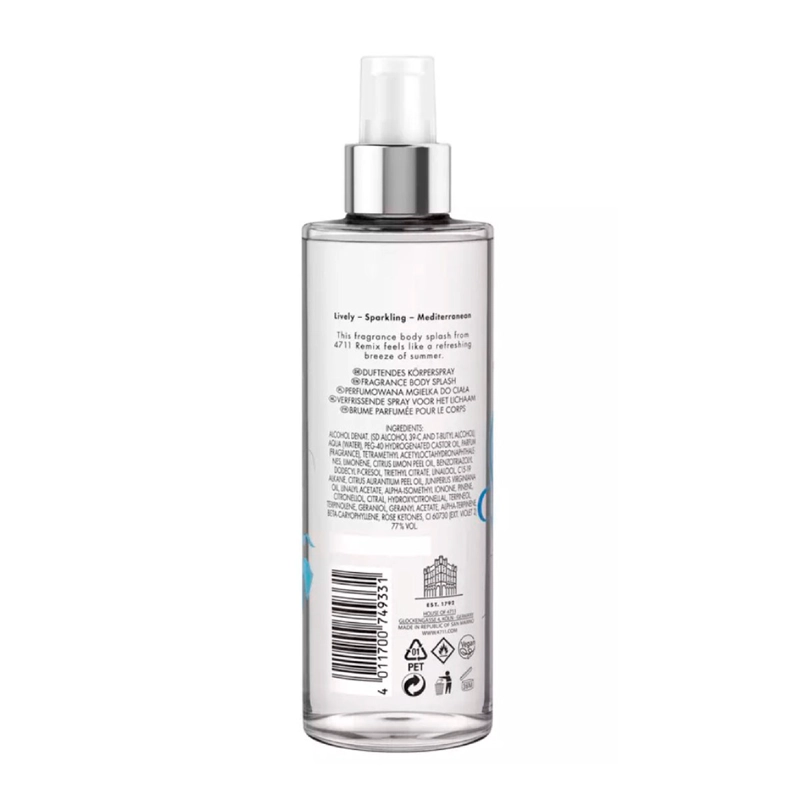 PERFUME UNISEX 4711 SPARKLING BODY MIST 250ML - 2
