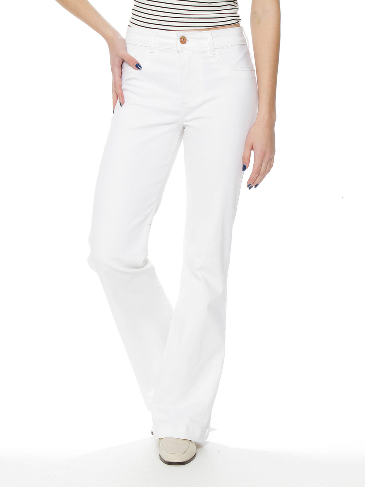 JEANS MUJER WADOS ALGODÓN FLARE TIRO ALTO PUSH UP - 2