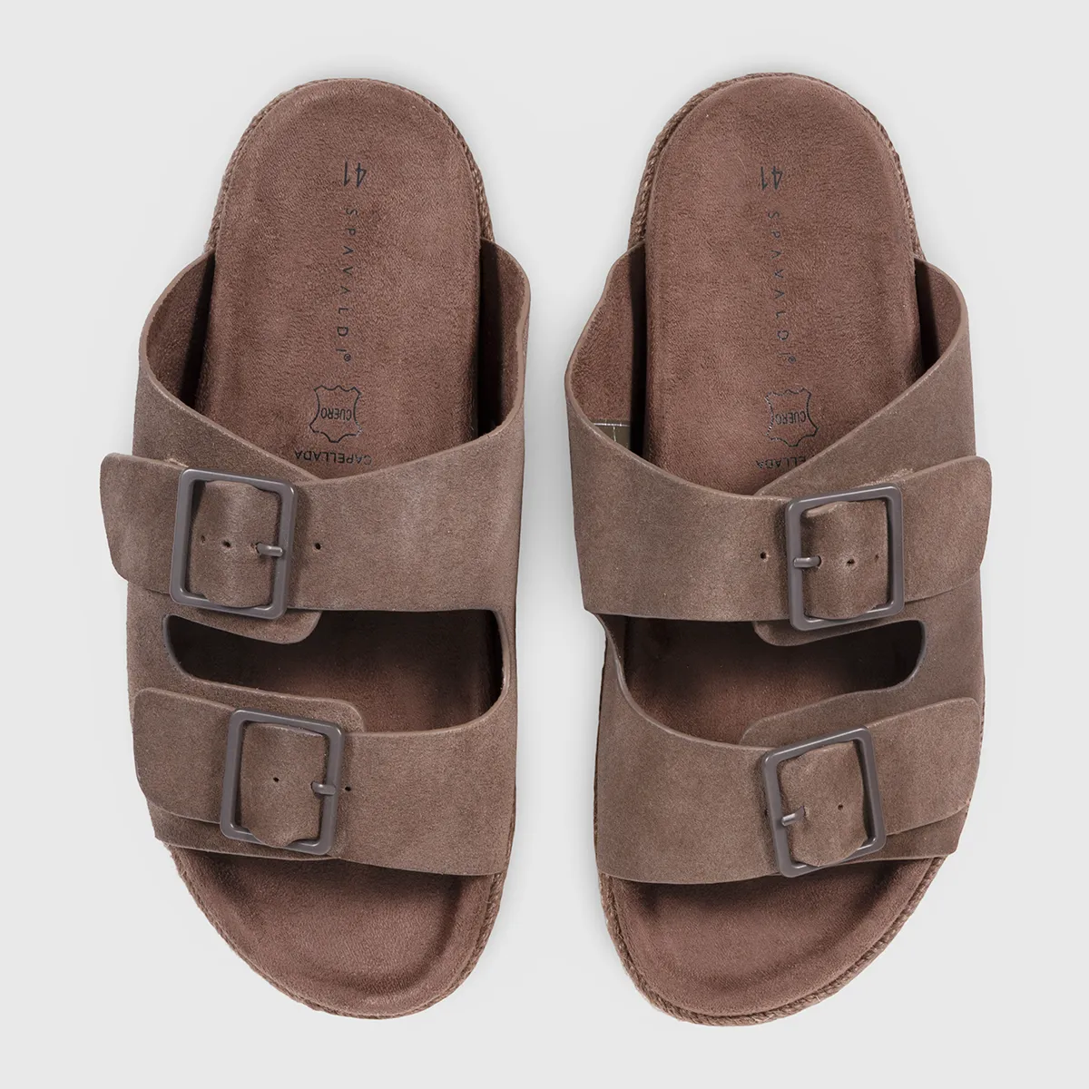 SANDALIAS HOMBRE SPAVALDI CUERO SEPIA - 4
