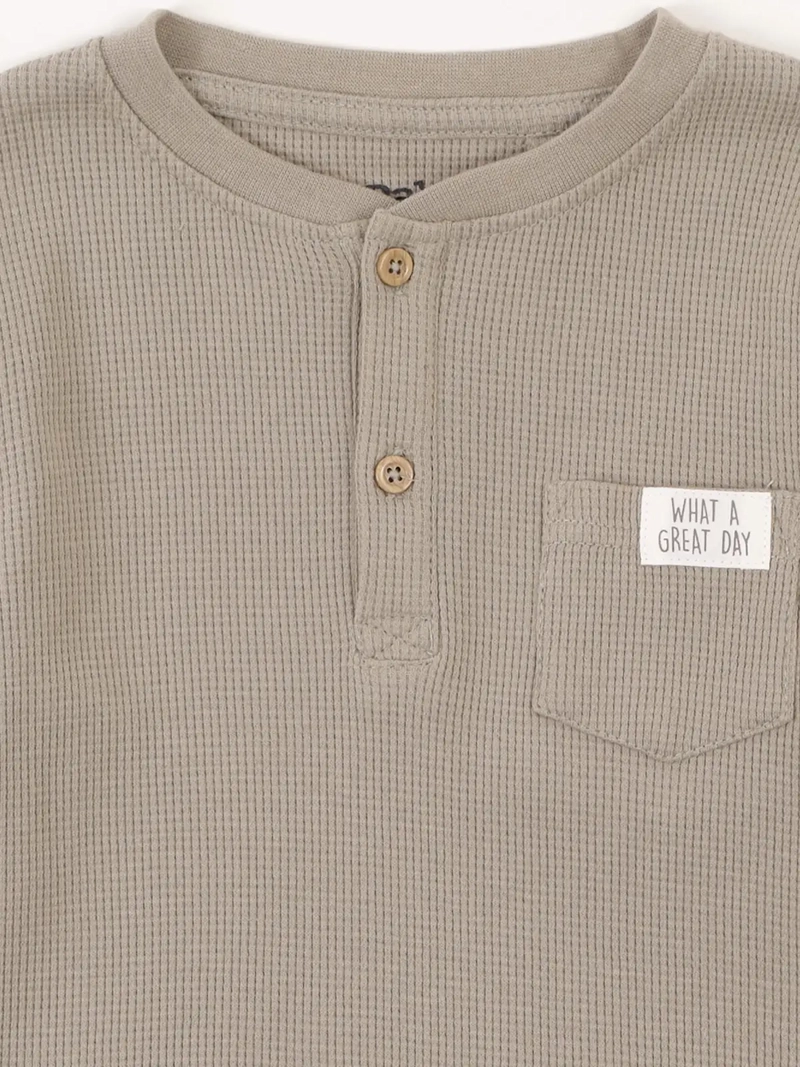 POLERA MANGA LARGA NIÑO BABY HARVEST WAFFLE - 3