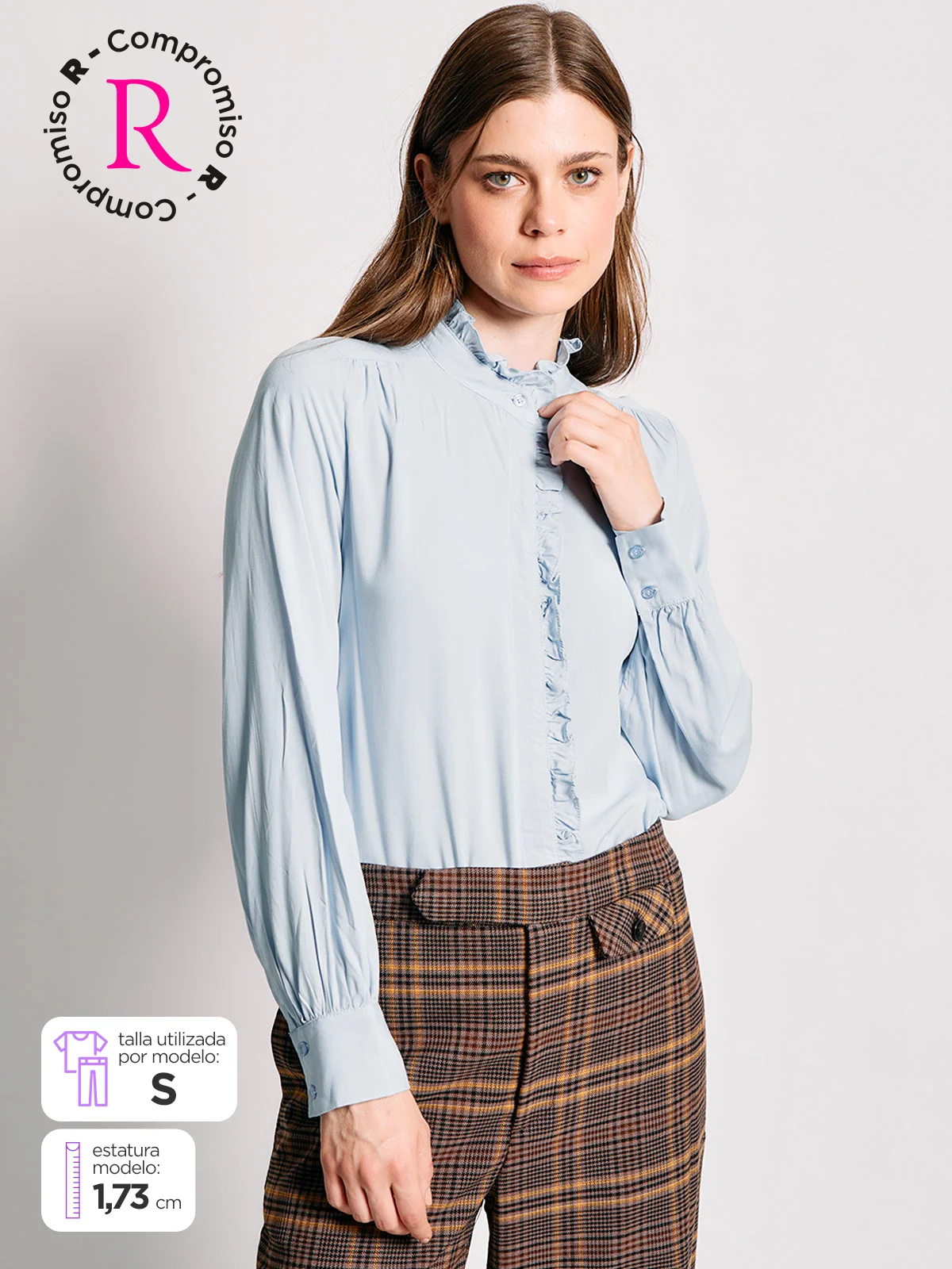 BLUSA MUJER MARQUIS CUELLO VUELO - 1