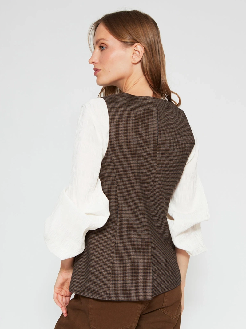 GILET MUJER MARQUIS CUADRILLÉ - 2