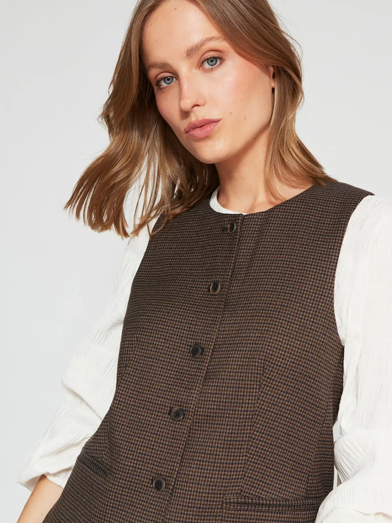 GILET MUJER MARQUIS CUADRILLÉ - 3