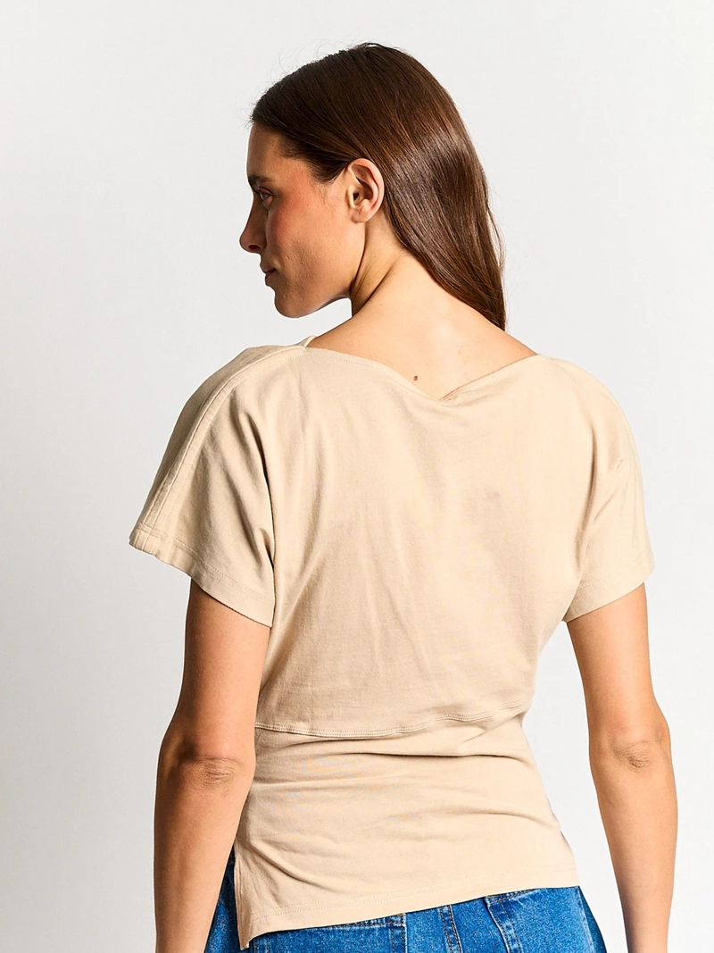 POLERA MUJER MARQUIS ALGODÓN ASIMÉTRICA - 2
