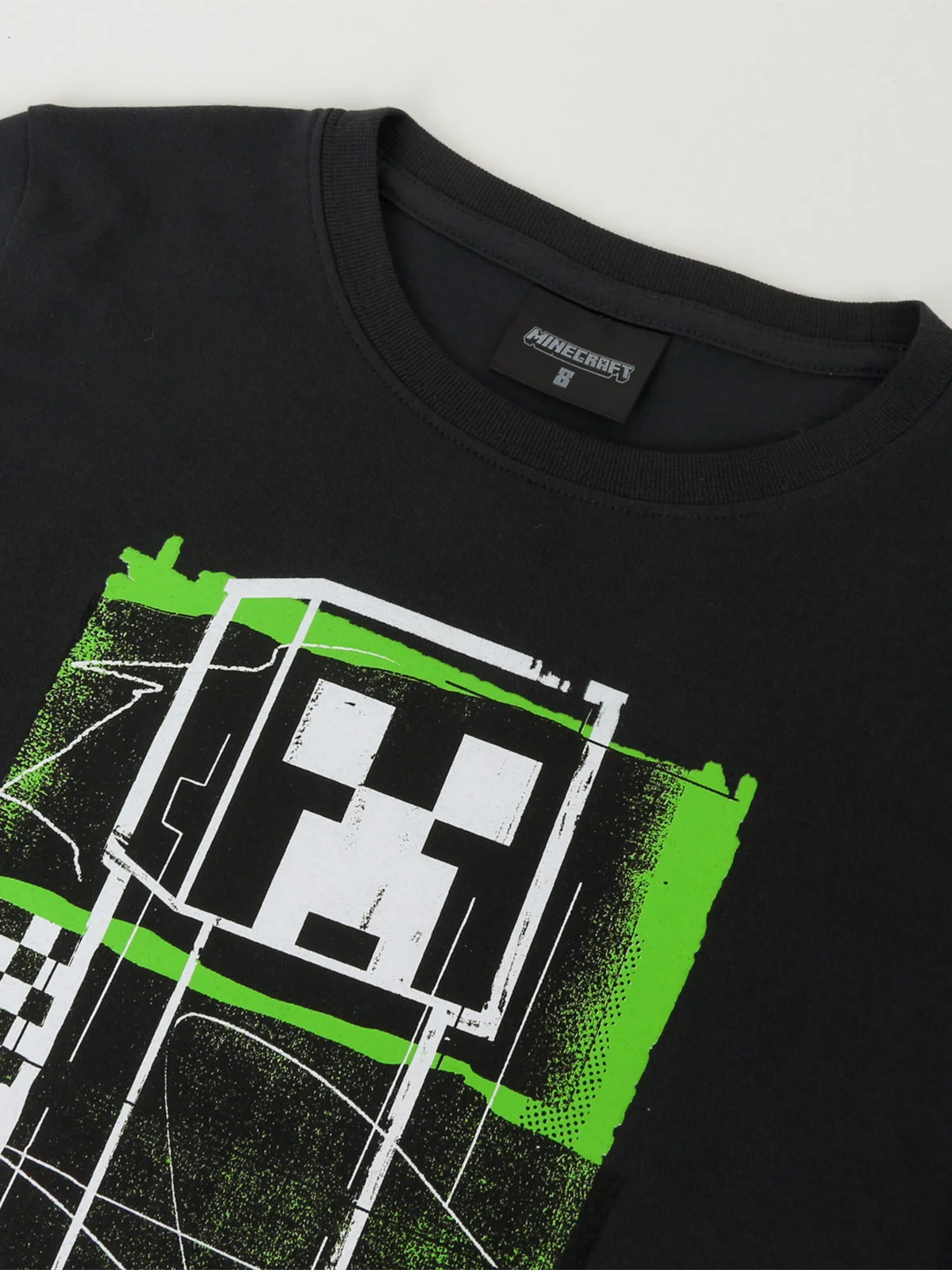 POLERA NIÑO MINECRAFT MANGA CORTA - 3