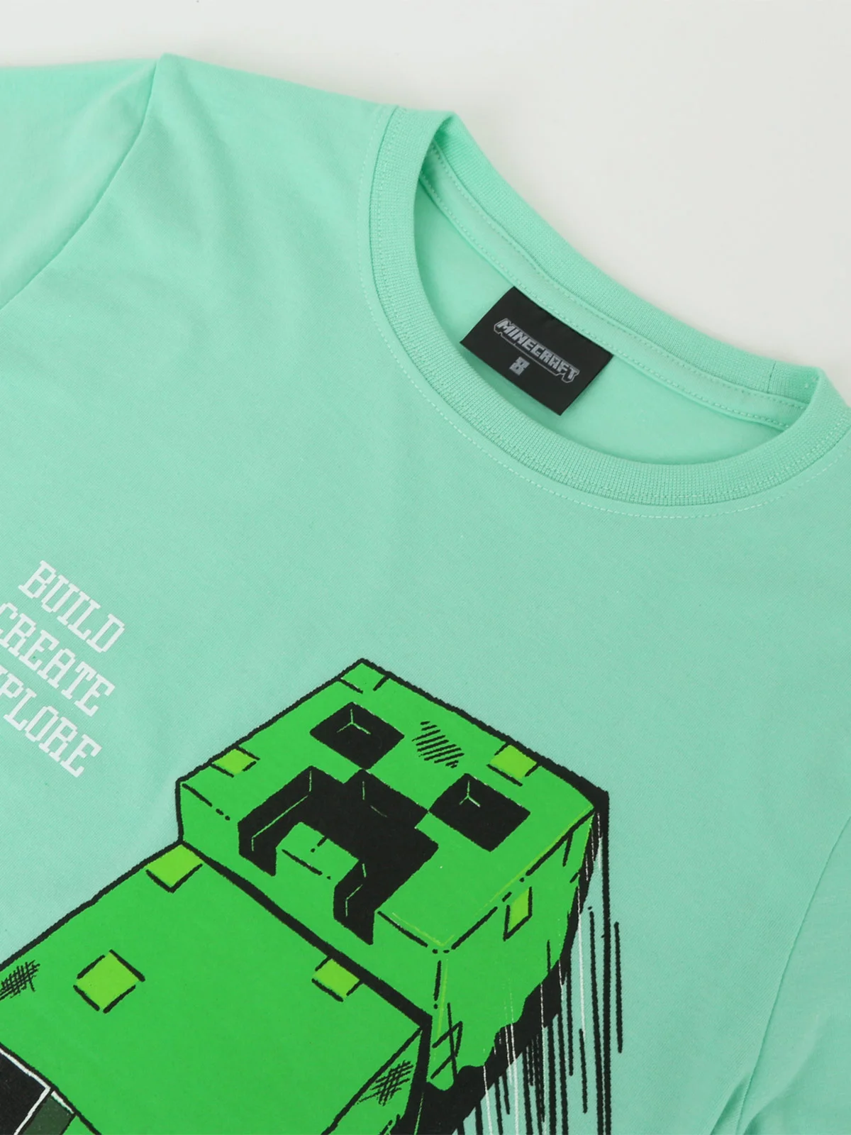 POLERA NIÑO MINECRAFT MANGA CORTA - 3