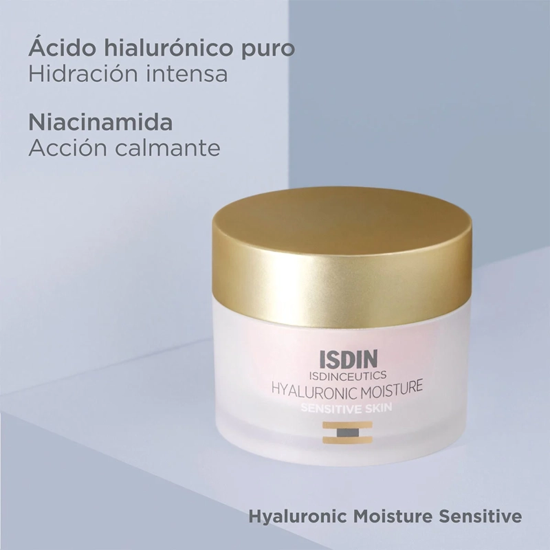 SET ISDINCEUTICS RUTINA HIDRATANTE HYALURONIC MOISTURE SENSITIVE SKIN 50 G - 3