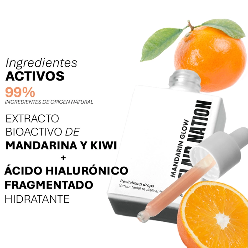 SÉRUM HIDRATANTE FLAIR NATION MANDARIN GLOW ANTIOX ILUMINADOR - 2