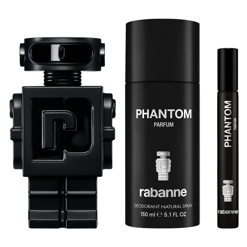 PERFUME RABANNE PHANTOM HOMBRE PARFUM 100 ML + 10 ML + DESODORANTE 150 ML - 2