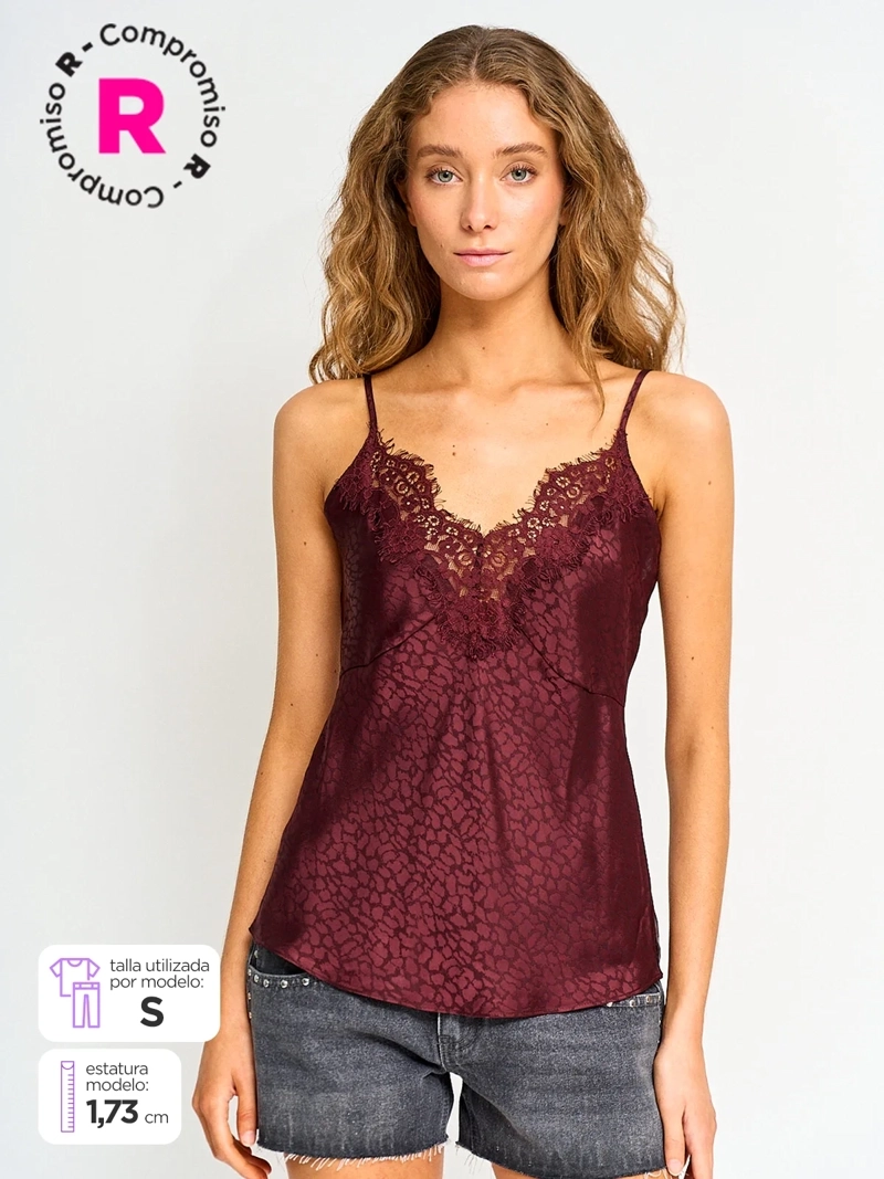 BLUSA MUJER BARBADOS SIN MANGAS LENCERA - 1