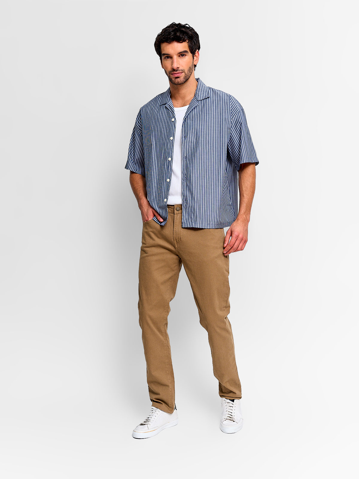 CAMISA HOMBRE INDEX MANGA CORTA RAYAS - 4